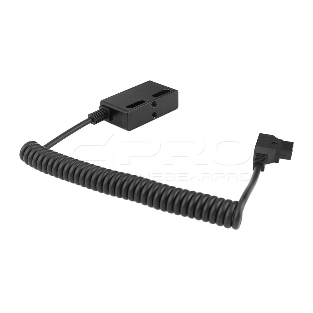 CGPro D-Tap To LEMO 3 Pin male connector Coiled Power Cable Power Cable - CINEGEARPRO