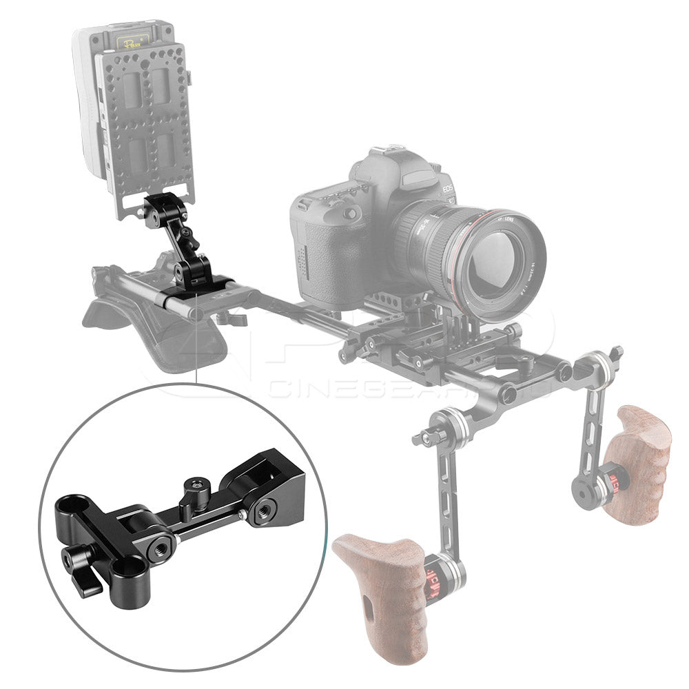 CGPro Angle Adjustable 15mm Rail Clamp Rod Clamps - CINEGEARPRO