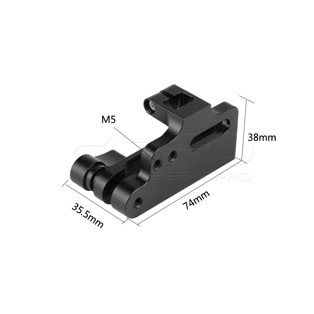 CGPro Samsung T5 SSD Mount Bracket SSD Holder Clamp For BMPCC 4K Cage Kit Clamp - CINEGEARPRO