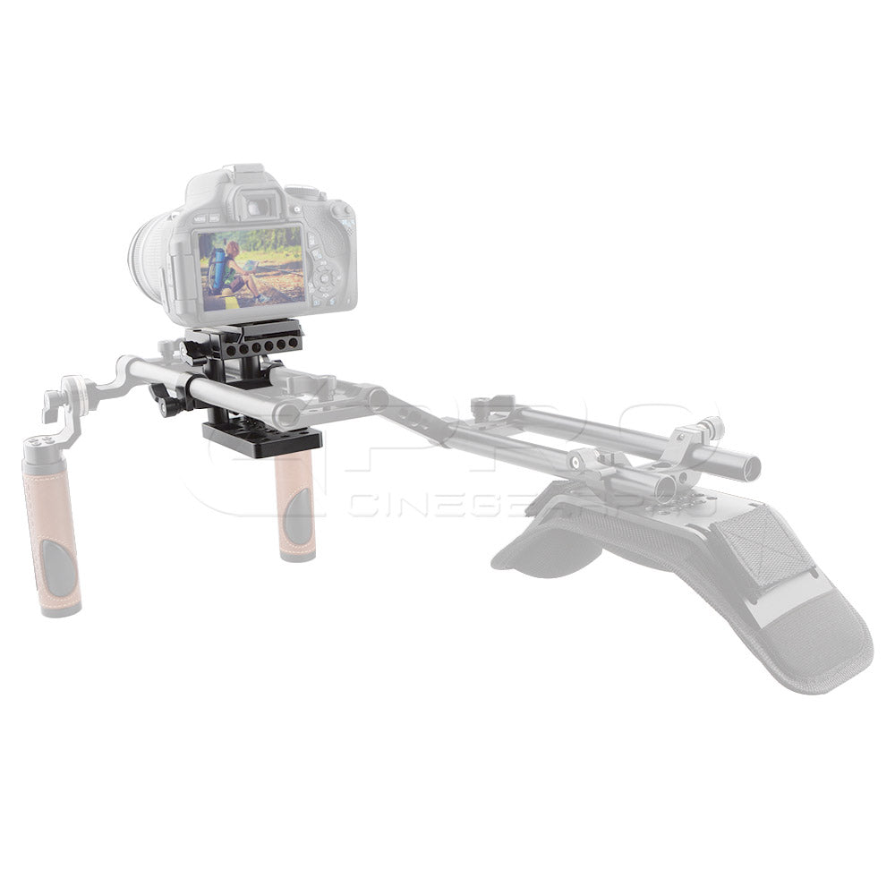 CGPro 15mm LWS Height Adjustable Manfrotto Quick Release BasePlate Baseplates - CINEGEARPRO