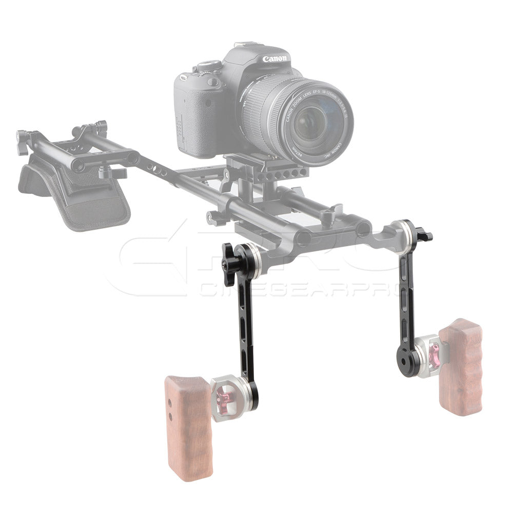 CGPro Arri Rosette Handle Grip Extension Arm with Nato Rail rosette arm - CINEGEARPRO