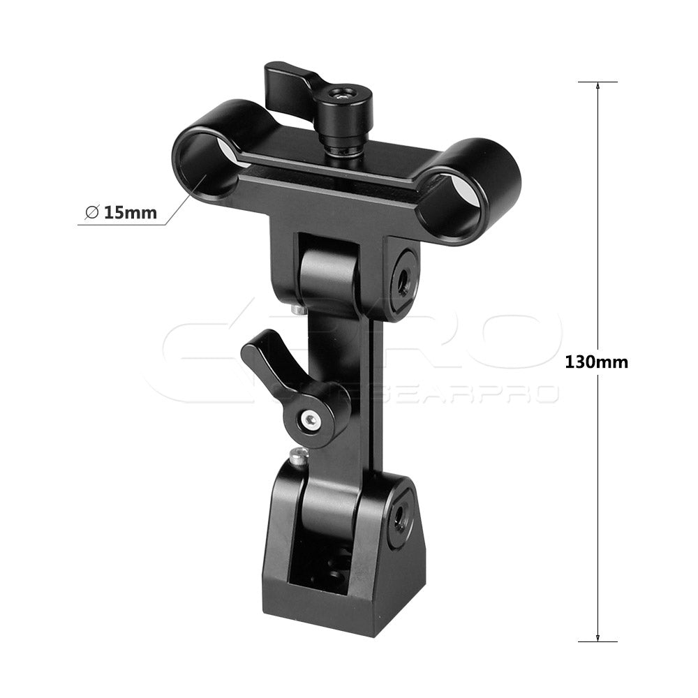 CGPro Angle Adjustable 15mm Rail Clamp Rod Clamps - CINEGEARPRO