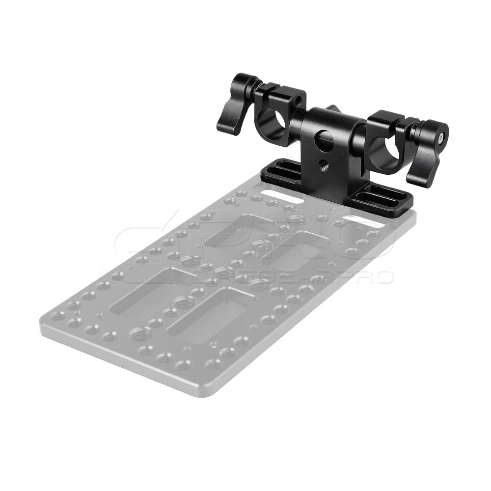 CGPro Adjustable 15mm Dual Rod Clamp With 360° Swivel Rod Adapter Rod Clamps - CINEGEARPRO