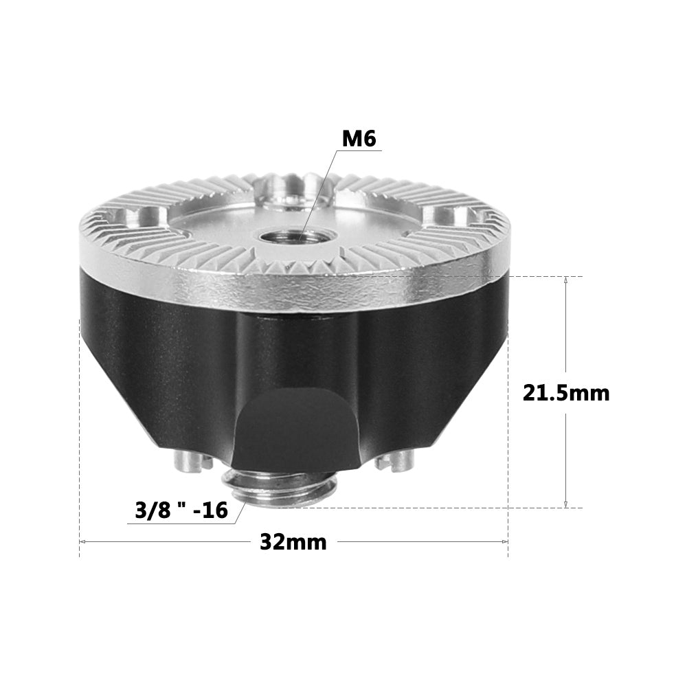 CGPro M6 ARRI Rosette Mount With 3/8"-16 Mounting Screw & ARRI Locating Pins