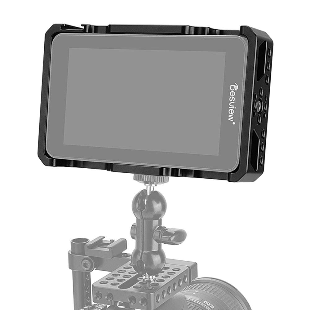 CGPro Desview R6 UHB 5.5 Inch 2800nit 4K Monitor Protective Cage Kit With 1/4" Mounting Points & Shoe Mount