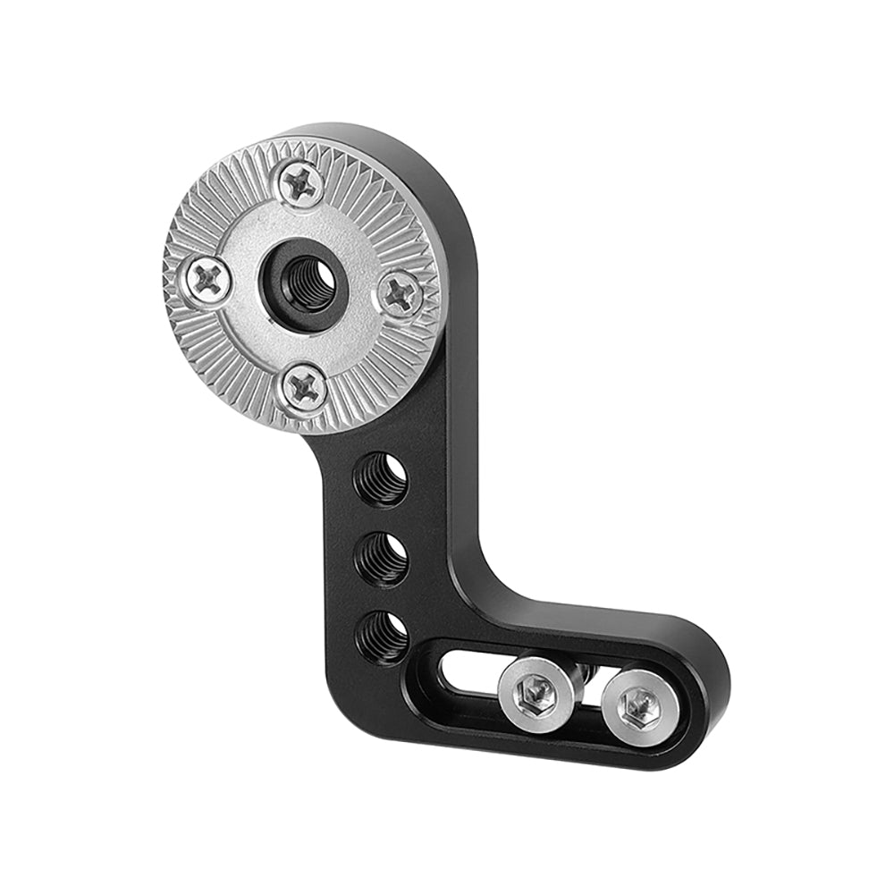 CGPro L Type ARRI Rosette Extension Mount M6 Thread Hole Connector With 1/4"-20 Mounting Groove / Points