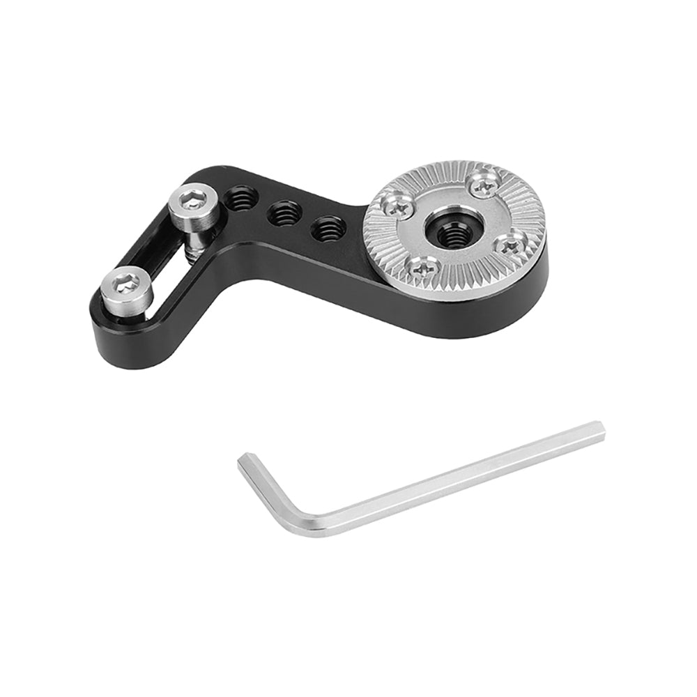 CGPro L Type ARRI Rosette Extension Mount M6 Thread Hole Connector With 1/4"-20 Mounting Groove / Points