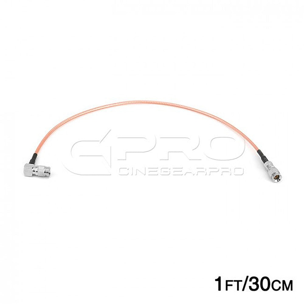 CGPro Ultra Thin Right Angled 1.0/2.3 DIN to DIN HD-SDI 6G-SDI Cable SDI Cable - CINEGEARPRO