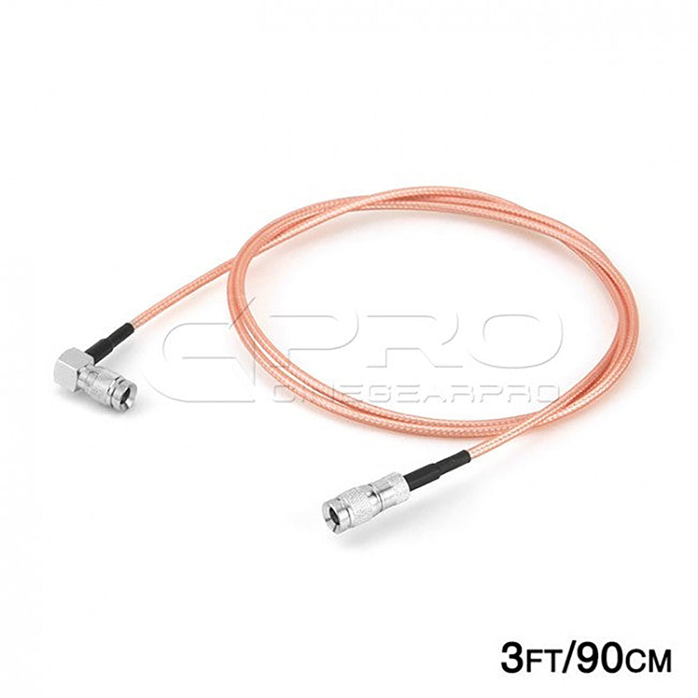 CGPro Ultra Thin Right Angled 1.0/2.3 DIN to DIN HD-SDI 6G-SDI Cable SDI Cable - CINEGEARPRO
