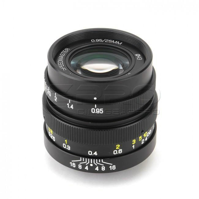 Mitakon ZY-Optics SpeedMaster 25mm f0.95 (MFT Mount) Lens - CINEGEARPRO