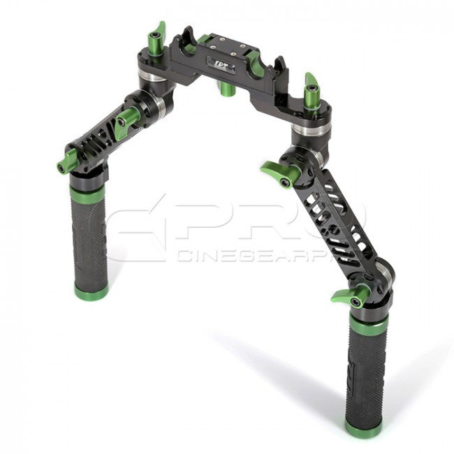 LanParte UG-02-15 Rosette Articulating Universal Handgrip w/ 15mm Quick Release Clamp Rosette Handles - CINEGEARPRO