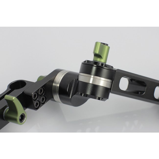 LanParte UG-02-19 Rosette Articulating 15mm/19mm Universal Adjustable Front Handgrip Rosette Handles - CINEGEARPRO