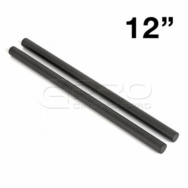 LanParte CFR-200 CFR-300 High Strength 15mm Carbon Fibre Rods (8 - 18 inch) Support Rods - CINEGEARPRO