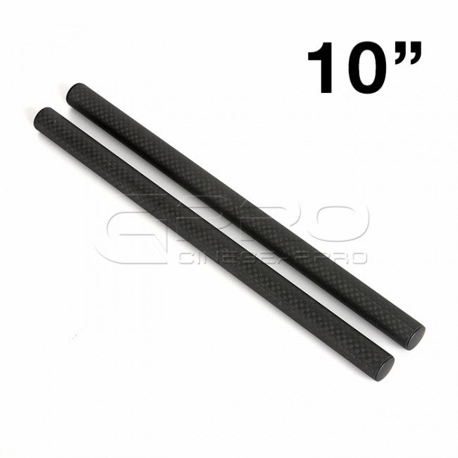 LanParte CFR-200 CFR-300 High Strength 15mm Carbon Fibre Rods (8 - 18 inch) Support Rods - CINEGEARPRO