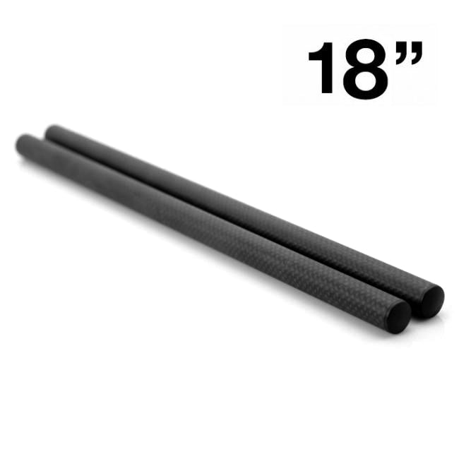 LanParte CFR-200 CFR-300 High Strength 15mm Carbon Fibre Rods (8 - 18 inch) Support Rods - CINEGEARPRO