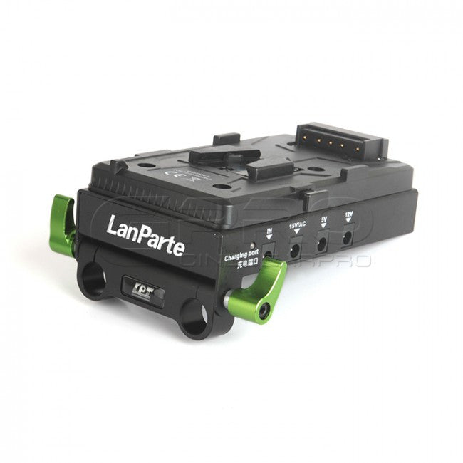 LanParte VBP-01 Pro V-Mount Power Distributor w/ HDMI Splitter for 15mm Rails System for 5D MarkII/III/BMCC/FS700 Power Distributor - CINEGEARPRO