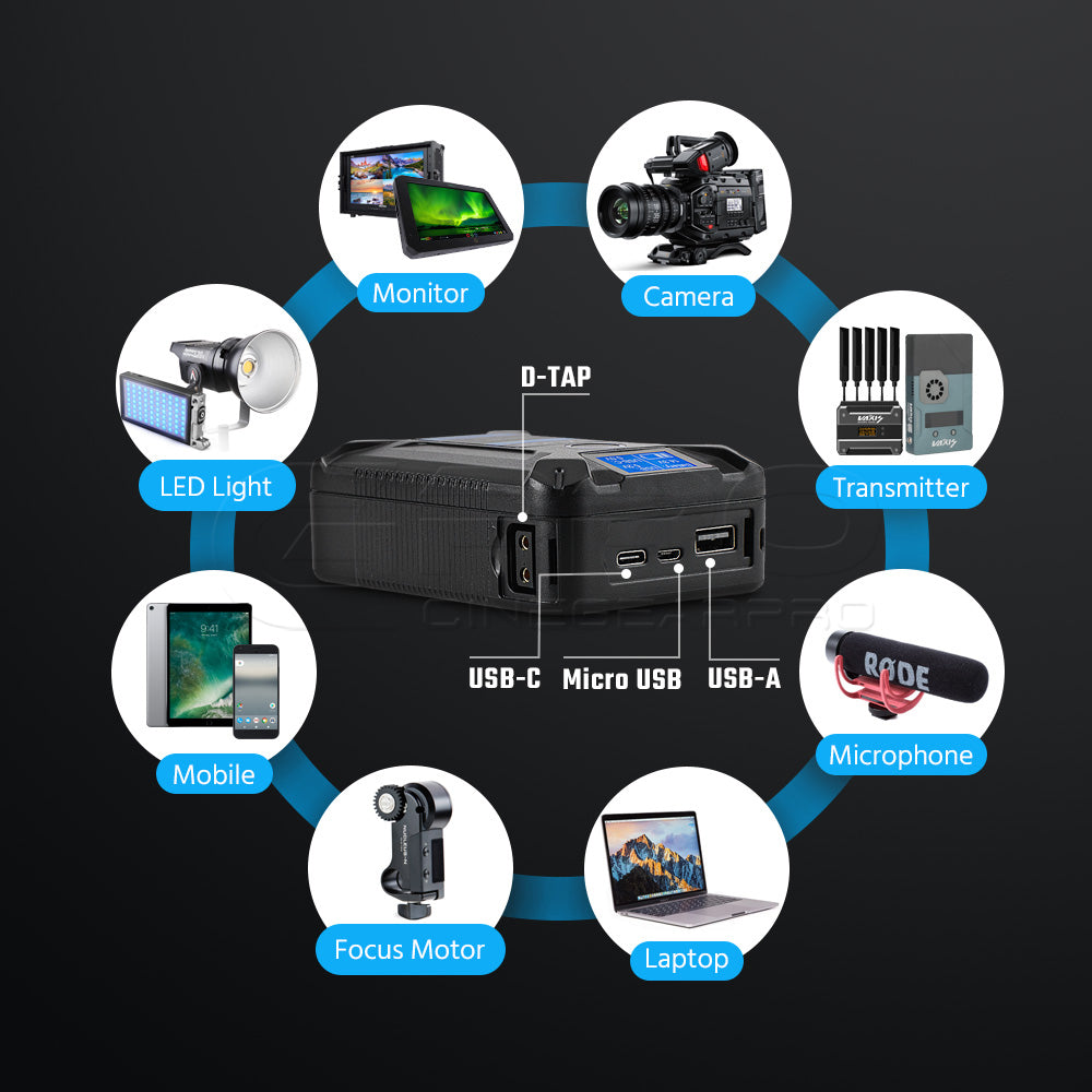 FXLION Nano One Pocket 50Wh 14.8V V-Mount Lithium-Ion V-Lock Battery Battery - CINEGEARPRO