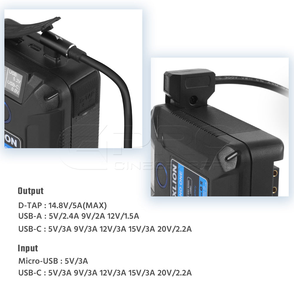 FXLION Nano One Pocket 50Wh 14.8V V-Mount Lithium-Ion V-Lock Battery Battery - CINEGEARPRO