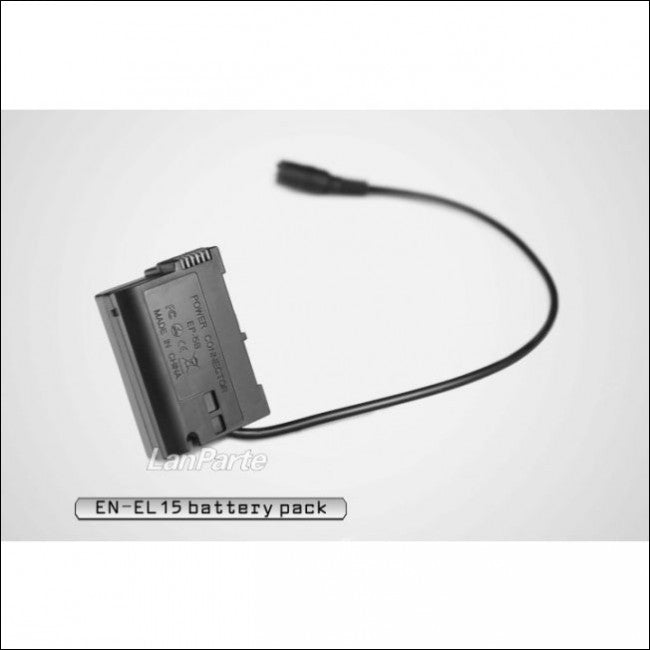 LanParte EL15P-01 Nikon DC Coupler pack for Nikon DSLR D6000 D7000 D800E D800 DC Coupler/Dummy Battery - CINEGEARPRO