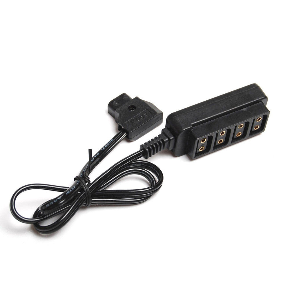 CGPro Male D-Tap Power Tap to 4 Female D-Tap P-Tap Hub Adapter for Photography Power Power Cable - CINEGEARPRO