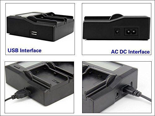CGPro NP-F Dual Digital Battery Charger w/ LCD Display For NP-F970/750/550 Charger - CINEGEARPRO