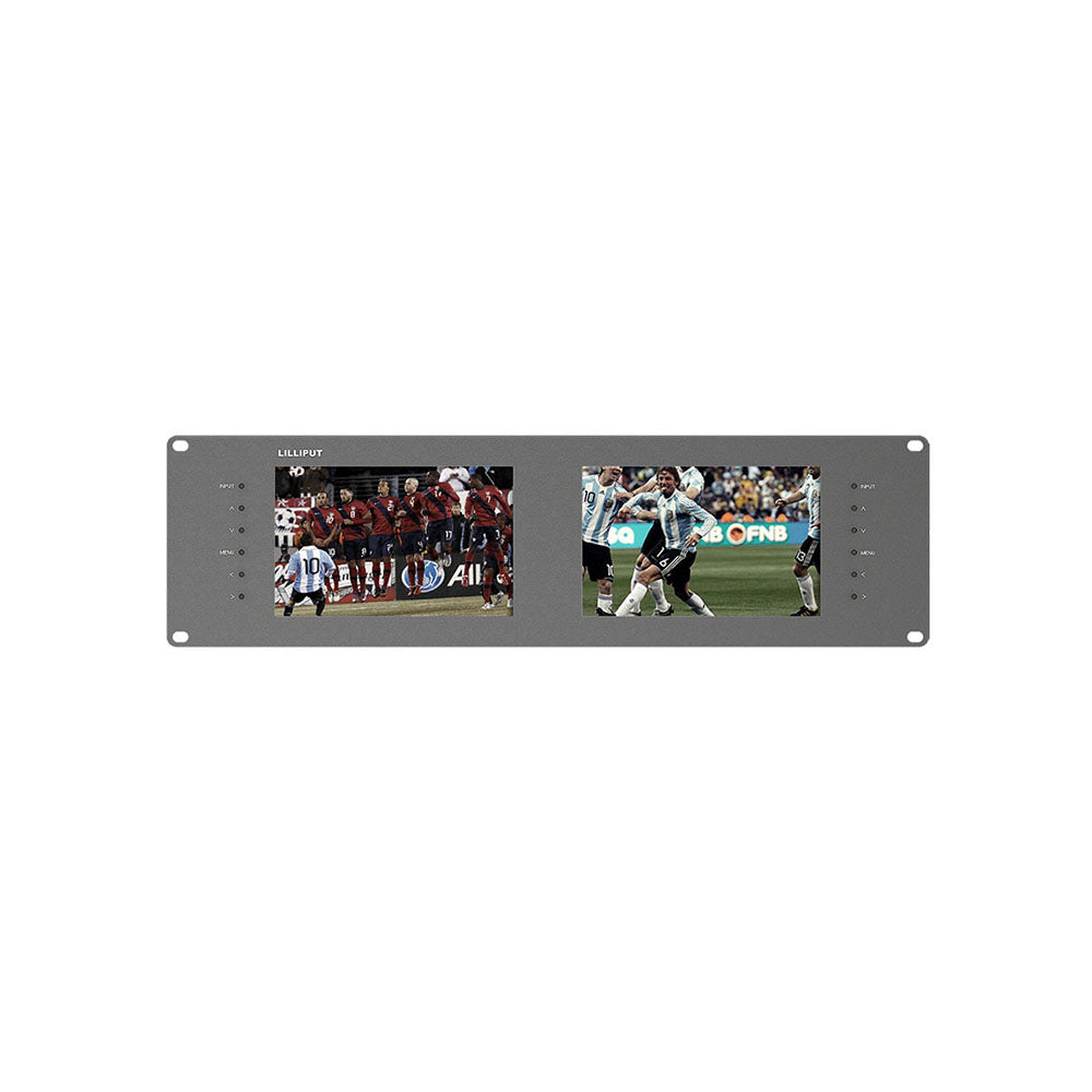 LILLIPUT RM-7028S Dual 7 inch 3RU rackmount SDI monitor