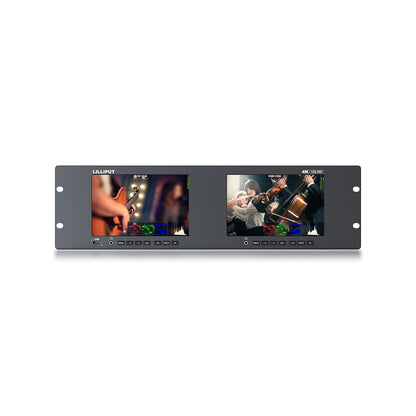 LILLIPUT RM-7026-12G Dual 7 inch 3RU rackmount monitor with 12G-SDI /HDMI 2.0
