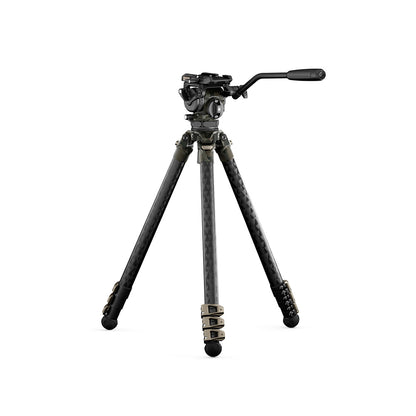 Tilta CT08 75mm Cine Fluid Head with 3-Stage Carbon Fiber Tripod Legs (8KG)