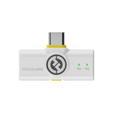 Hollyland LARK M2 DUO 2-Person Wireless Microphone System with Lightning Connector (2.4 GHz, Ivory White)