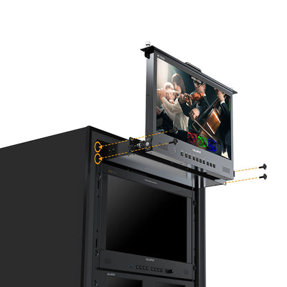 LILLIPUT RM1731S-12G 17.3 Inch 4×12G-SDI 1RU Pull-out Rackmount Monitor