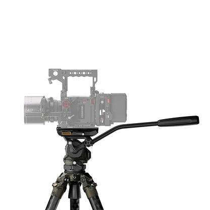 Tilta CT08 75mm Cine Fluid Head with 3-Stage Carbon Fiber Tripod Legs (8KG)