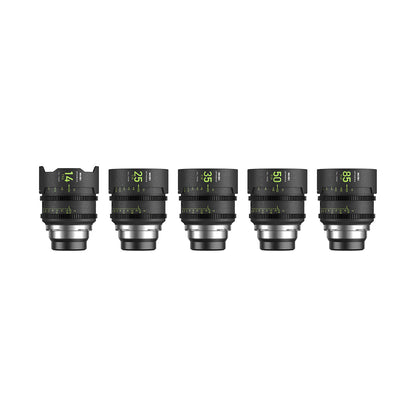 NiSi ATHENA 5-Lens Kit Full Frame Cinema Prime Lens PL/E/G Mount