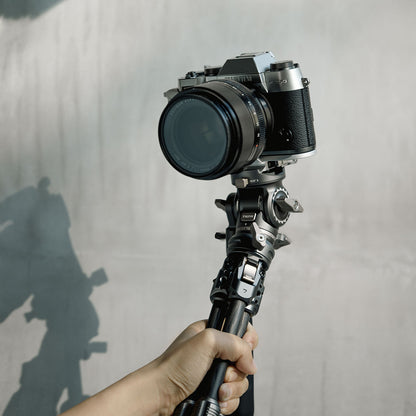 TILTA TT-VT03-FB Tabletop Video Fluid Head with 1-Stage Carbon Fiber Tripod Legs (3KG)
