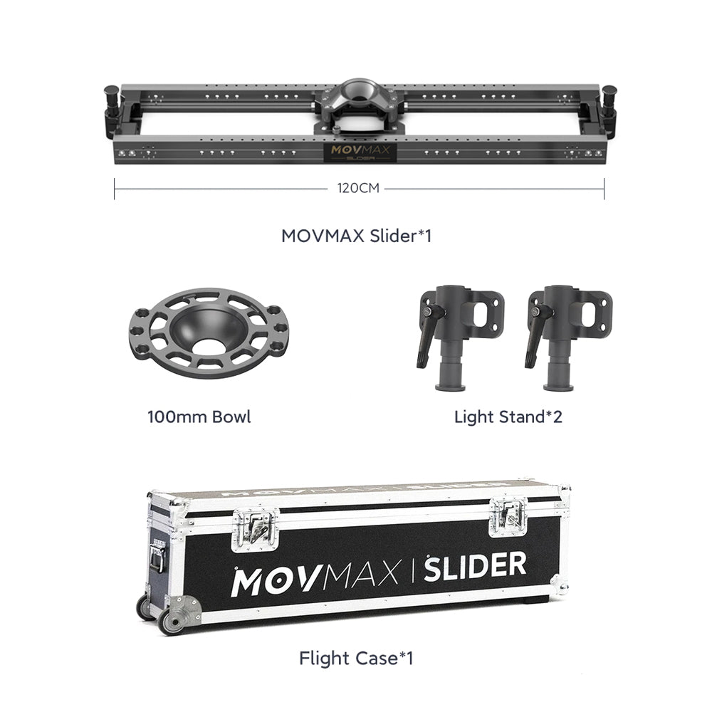 MOVMAX Slider For Professional Cinematographer 60/90/120/150/180/210cm