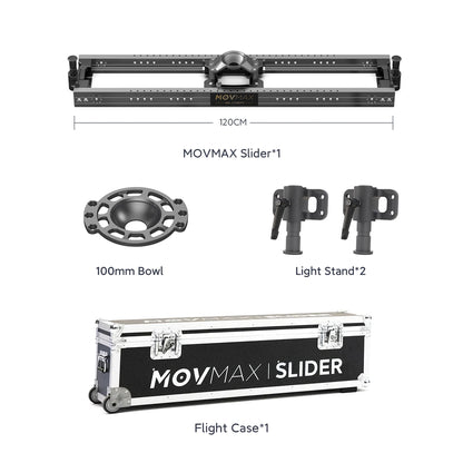 MOVMAX Slider For Professional Cinematographer 60/90/120/150/180/210cm