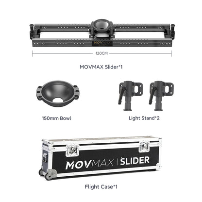 MOVMAX Slider For Professional Cinematographer 60/90/120/150/180/210cm