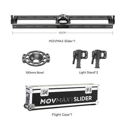 MOVMAX Slider For Professional Cinematographer 60/90/120/150/180/210cm