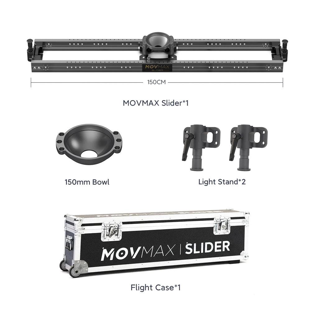 MOVMAX Slider For Professional Cinematographer 60/90/120/150/180/210cm