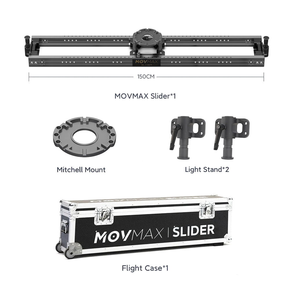 MOVMAX Slider For Professional Cinematographer 60/90/120/150/180/210cm