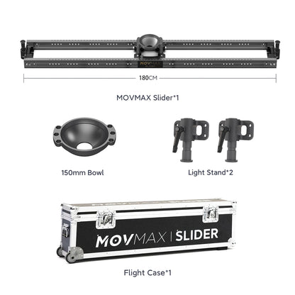 MOVMAX Slider For Professional Cinematographer 60/90/120/150/180/210cm