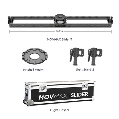 MOVMAX Slider For Professional Cinematographer 60/90/120/150/180/210cm
