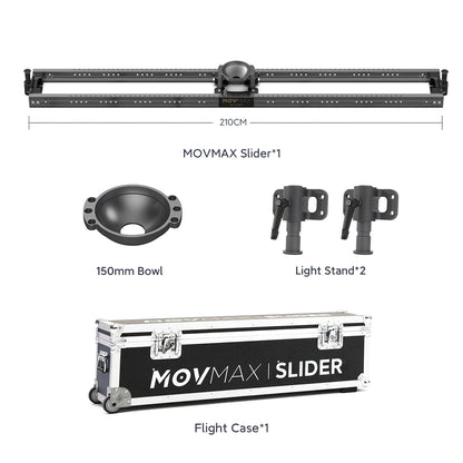 MOVMAX Slider For Professional Cinematographer 60/90/120/150/180/210cm