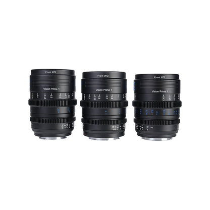 Sirui VP-1 24/35/50mm Vision Prime T1.4 Full-Frame Cine 3-Lens Kit