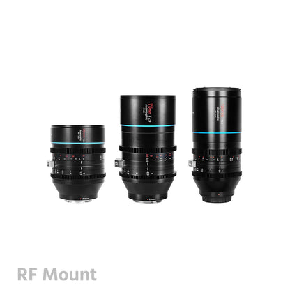 SIRUI Venus T2.9 1.6x Full-Frame Anamorphic 3-Lens Kit (35/75/150mm) with 1.25x Anamorphic Adapter