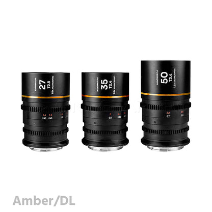 Laowa Nanomorph S35 Prime 3-Lens Bundle (27mm, 35mm, 50mm)