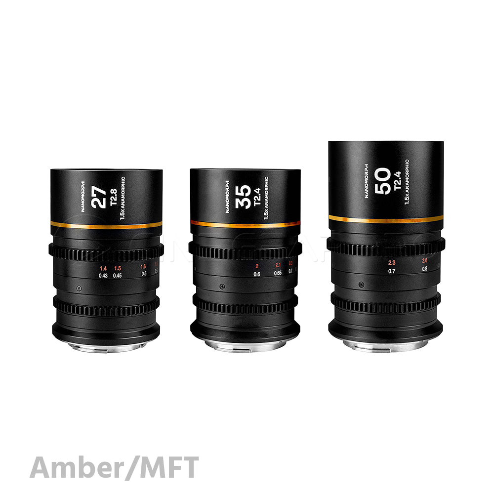 Laowa Nanomorph S35 Prime 3-Lens Bundle (27mm, 35mm, 50mm)
