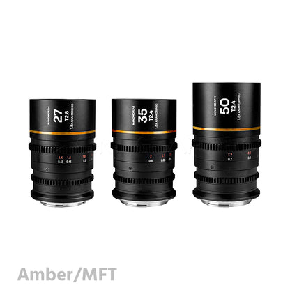 Laowa Nanomorph S35 Prime 3-Lens Bundle (27mm, 35mm, 50mm)