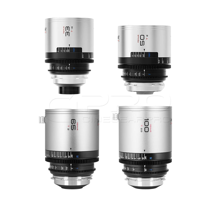 BLAZAR Remus 1.5X 33/50/65/100mm 4 Lens Set Bundle (Silver)