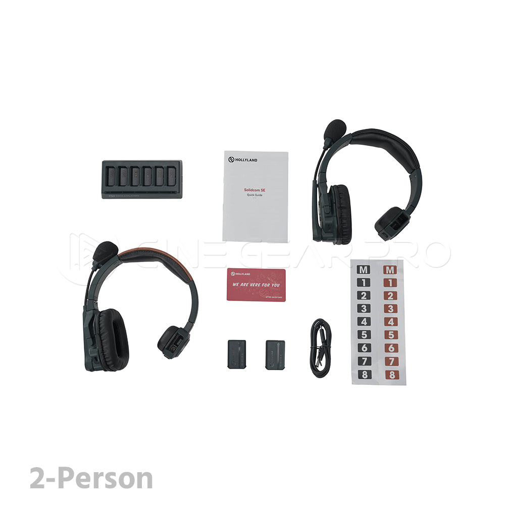 Hollyland Solidcom SE Global Ful-Duplex Single-Ear Noise-Canceling Headset IntercomSystem(2.4 GHz)