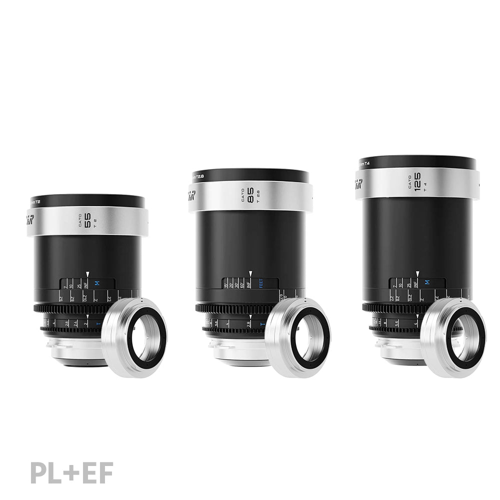 BLAZAR CATO 2X Full Frame Anamorphic 55/85/125mm 3 Lens Set